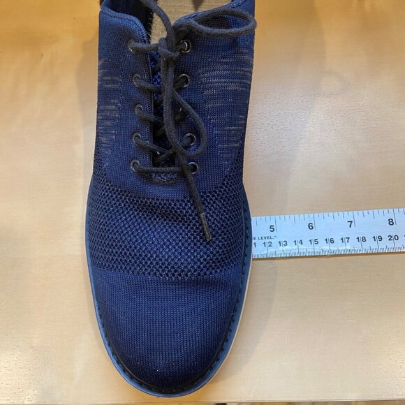 Swims Mens Navy Blue Knit Lace-Up Sneakers With White & Orange Sole Oxford 10 - Picture 11 of 14